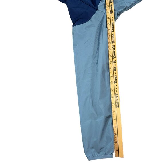 Nike Packable Running Wind Rain Jacket Womens XL‎ Hooded Big Logo Blue Gray - Picture 11 of 11